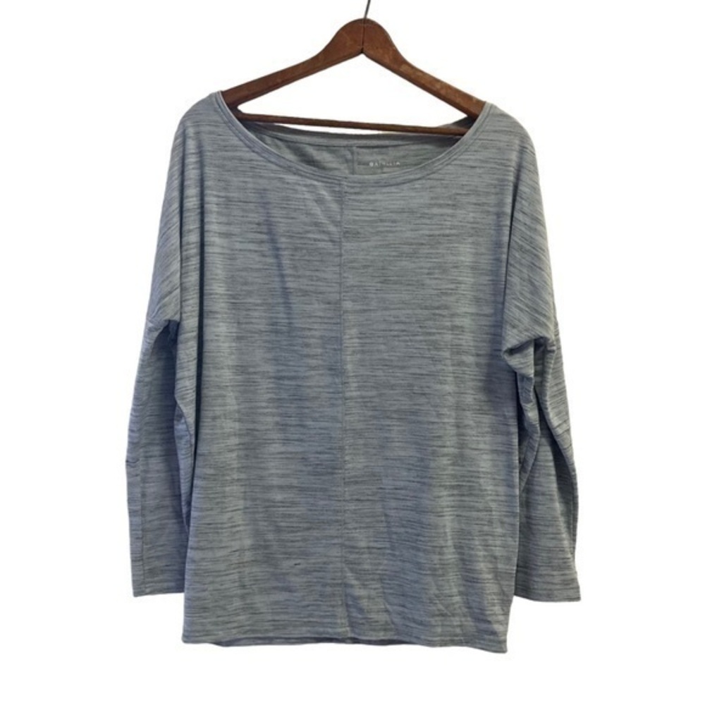 Athleta Light Grey Oversized Fit Top Size Small